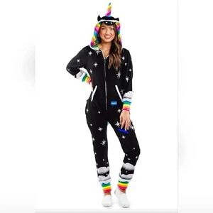 Large Rainbow TIPSY ELVES Night Mare Unicorn Jumpsuit Halloween Costume Rave NWT